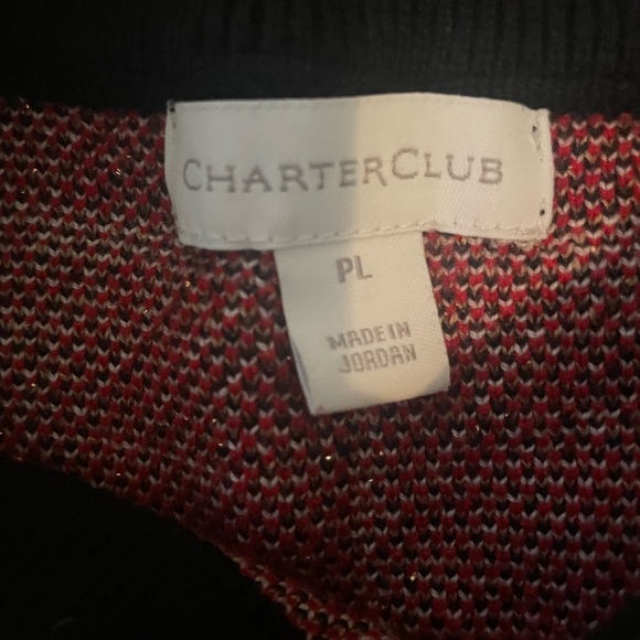 🌲 Charter Club holiday sweater-PL - Picture 2 of 3